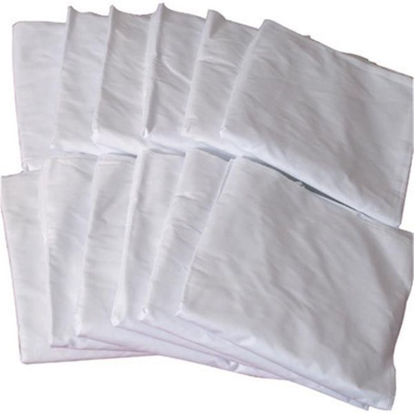 Mabis Mabis 554-7073-9812 Hospital Bed Contour Fitted Sheet- White- 1 Dozen 554-7073-9812